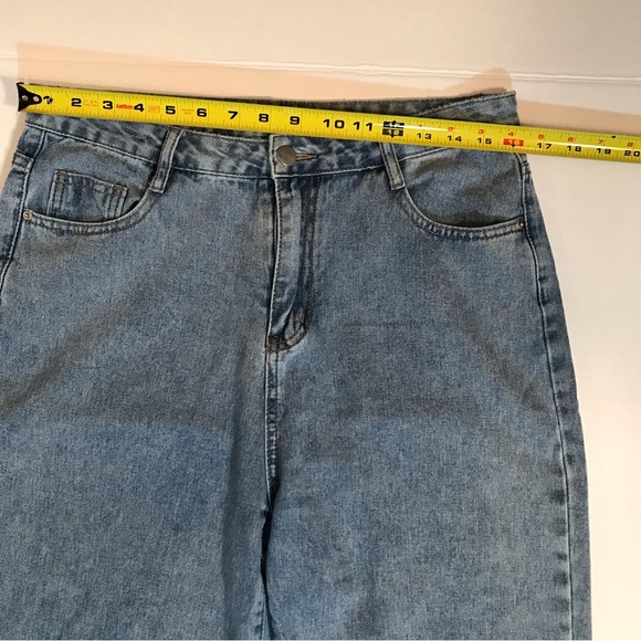 Butterfly 🦋 boho women’s jeans high rise wide leg size 12 - Picture 11 of 16